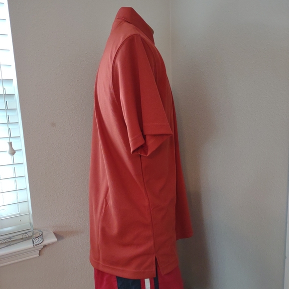 EDWARDS Cayenne Orange Men’s Mesh 10% Polyester Polo Shirt Athletic Wear Size XL - Picture 4 of 6